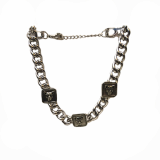 Leopard face chain necklace